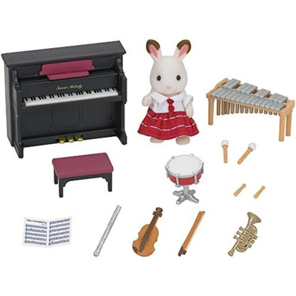 Calico Critters School Music Set New in Box w/1 Calico Critter - Picture 3 of 16